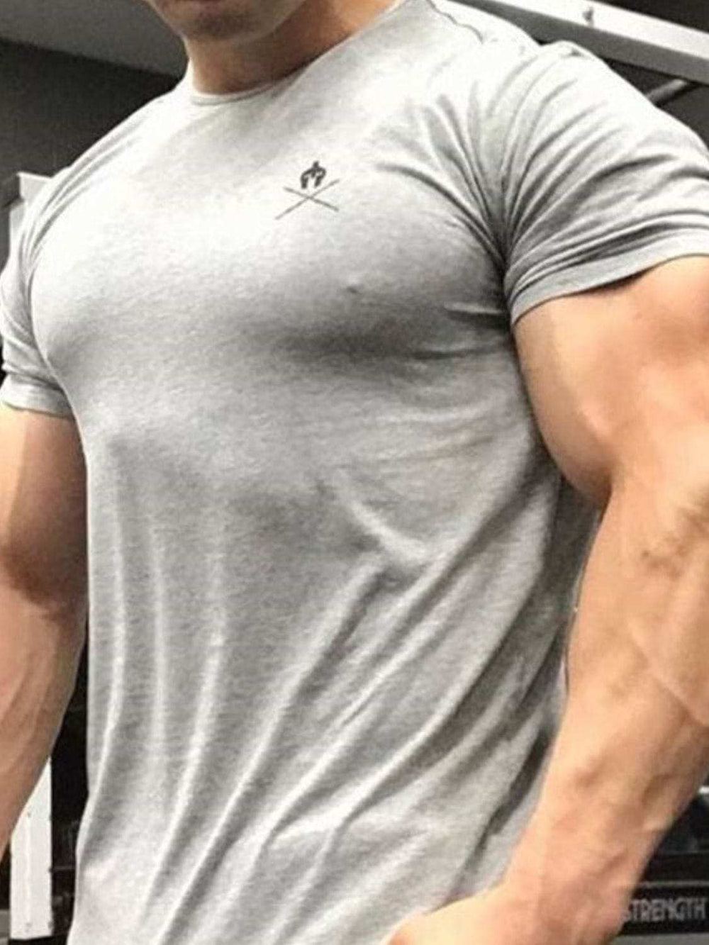 Men's Round Neck Short Sleeve T-Shirt - Trendsi - Flyclothing LLC