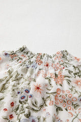Printed Mock Neck Long Sleeve Mini Dress - Trendsi - Flyclothing LLC