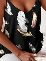 Chain Strap V-Neck Tank Top - Trendsi - Flyclothing LLC