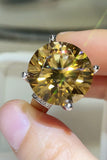 20 Carat Moissanite 925 Sterling Silver Ring - Trendsi