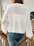 V-Neck Button Up Long Sleeve Cardigan - Trendsi