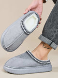 Faux Fur Suede Platform Slippers - Trendsi - Flyclothing LLC