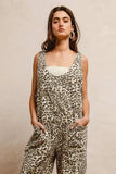 BiBi Leopard Print Adjustable Strap U Neck Jumpsuit - Trendsi - Flyclothing LLC