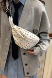 Contrast Polka Dot Crossbody Bag - Trendsi - Flyclothing LLC