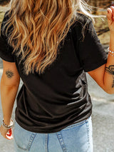 Valentines Day Slogan Floral and Bow T Shirt - Trendsi - Flyclothing LLC