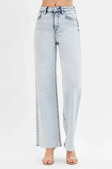 RISEN Full Size High Rise Wide Leg Jeans Plus Size - Trendsi - Flyclothing LLC