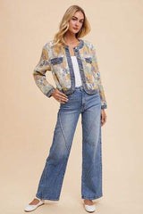 Annie Wear Decorative Seams Wide Leg Jeans - Trendsi - Flyclothing LLC