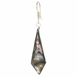 Abalone Diamond-Shaped Dangle Earrings - Artisana - Flyclothing LLC