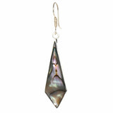 Abalone Diamond-Shaped Dangle Earrings - Artisana
