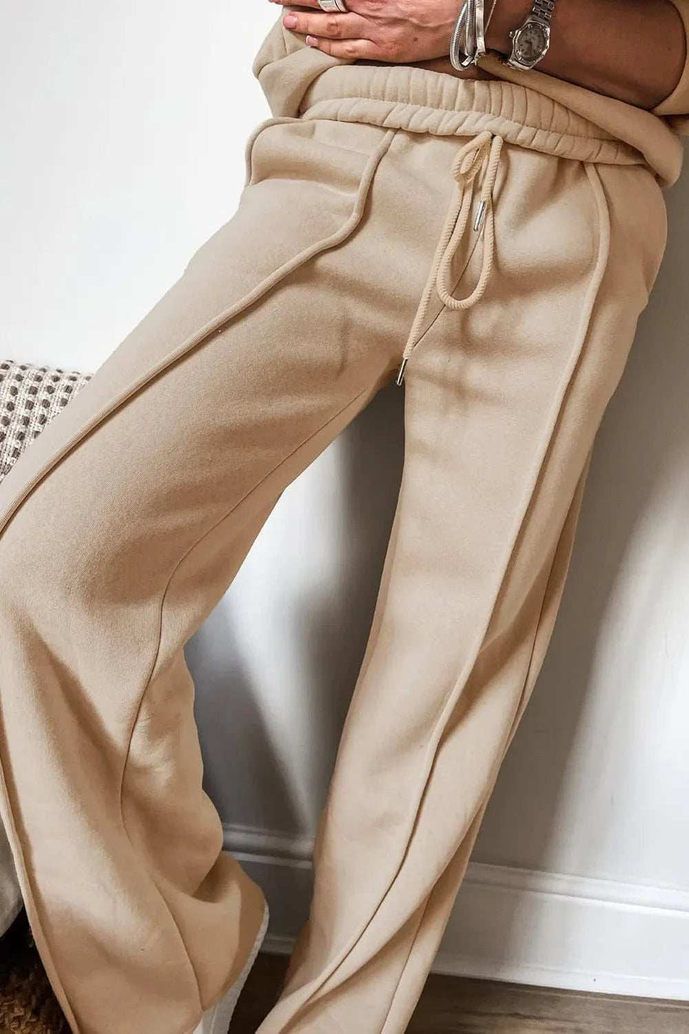 Zip Up Long Sleeve Top and Pants Set - Trendsi - Flyclothing LLC