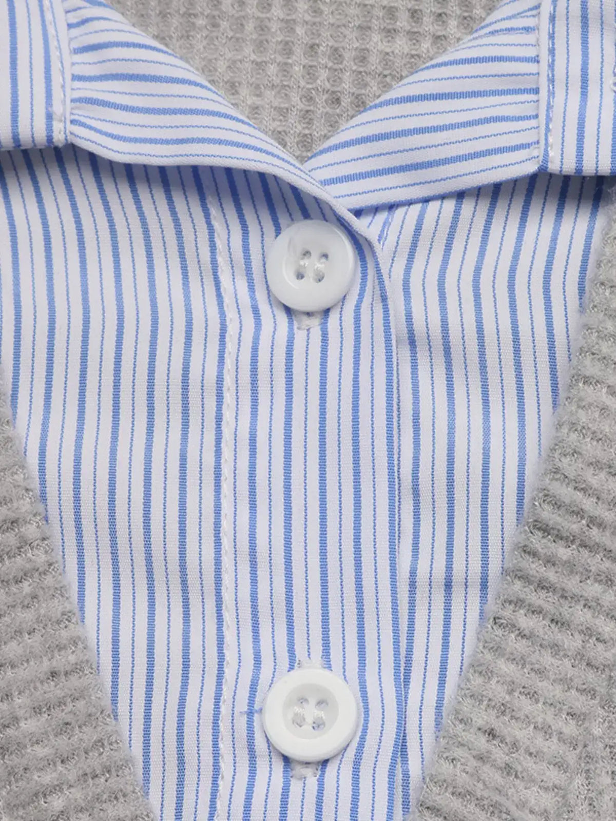 Striped Collar Dropped Shoulder Sweatshirt - Trendsi - Flyclothing LLC