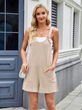 Lovelet Knotted Wide Strap Scoop Neck Overalls - Trendsi