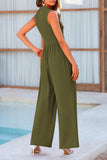 Mock Neck Sleeveless Wide Leg Jumpsuit - Trendsi - Flyclothing LLC