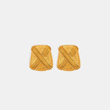 Titanium Steel Geometric Shape Earrings - Trendsi - Flyclothing LLC