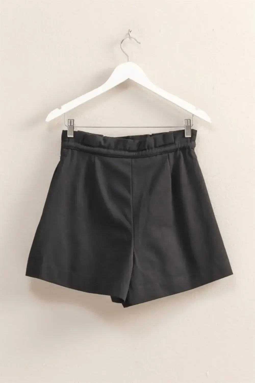 HYFVE High-Waisted Washed Twill Paperbag Shorts - Trendsi - Flyclothing LLC