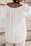 Lace Detail Off-Shoulder Blouse - Trendsi - Flyclothing LLC