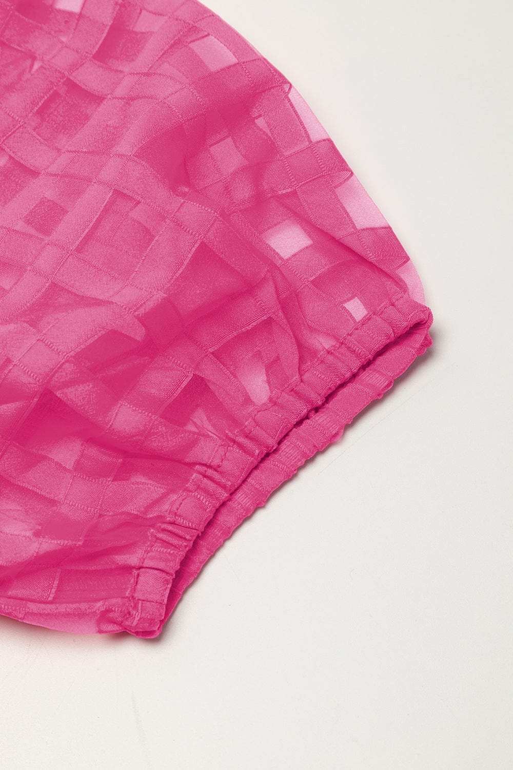 Plaid Puff Sleeve Babydoll Dress - Trendsi - Flyclothing LLC