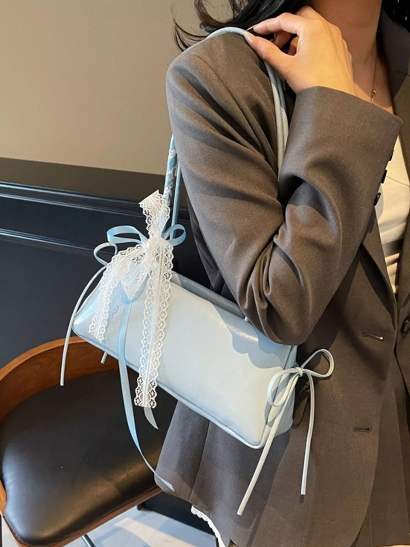 PU Leather Shoulder Bag - Trendsi - Flyclothing LLC