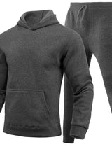 Men's Full Size Long Sleeve Hoodie and Pants Set Plus Size - Trendsi - Flyclothing LLC