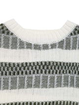 Perfee Contrast Round Neck Long Sleeve Sweater - Trendsi - Flyclothing LLC