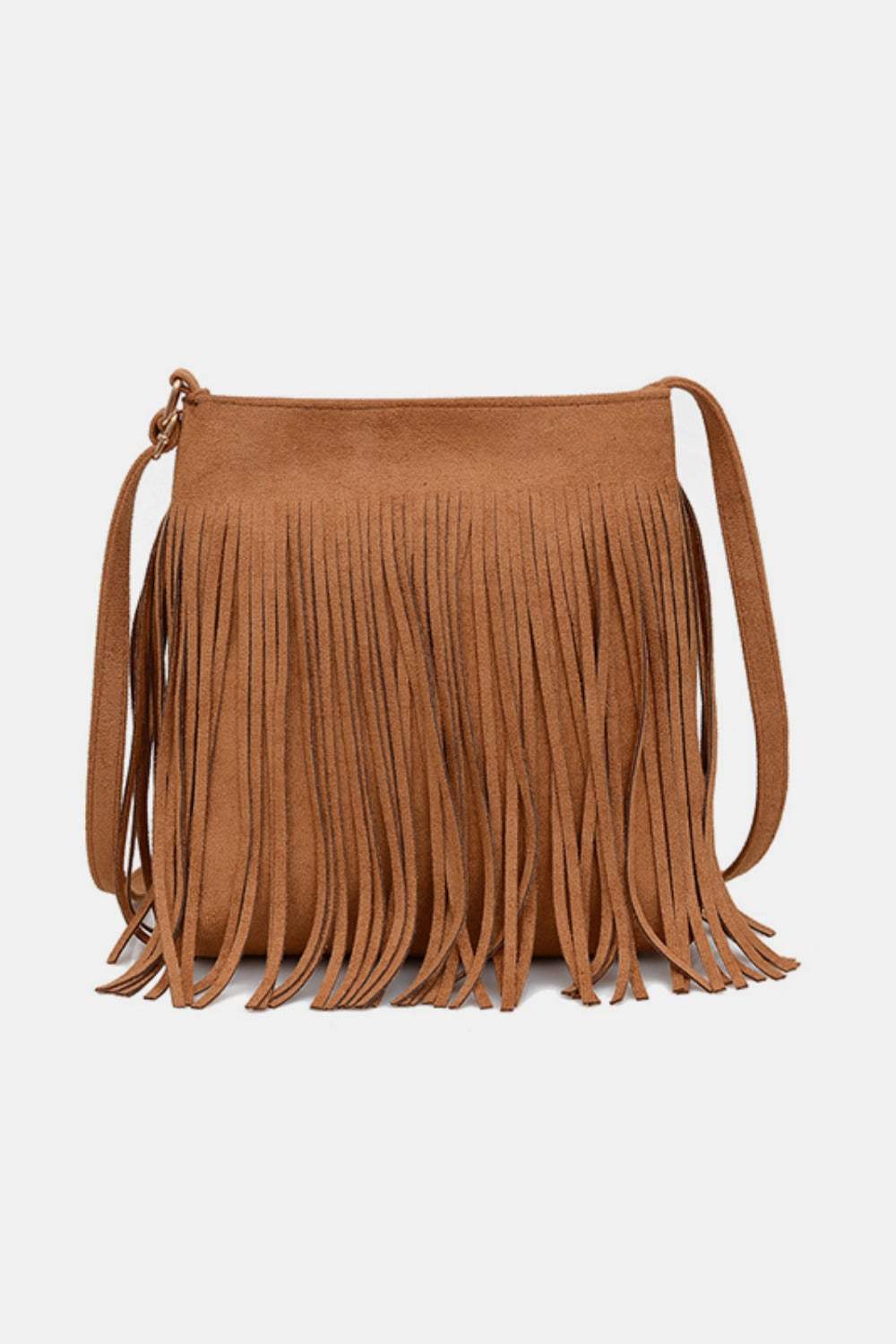 Suede Fringe Shoulder Bag - Trendsi - Flyclothing LLC