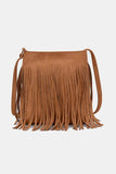 Suede Fringe Shoulder Bag - Trendsi - Flyclothing LLC