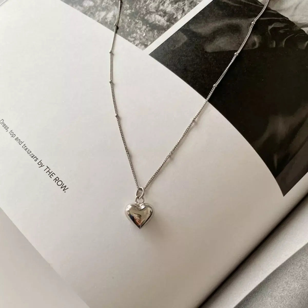 925 Sterling Silver Heart Necklace - Trendsi - Flyclothing LLC