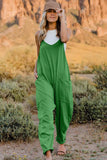 Double Take V-Neck Sleeveless Jumpsuit with Pocket - Trendsi - Flyclothing LLC