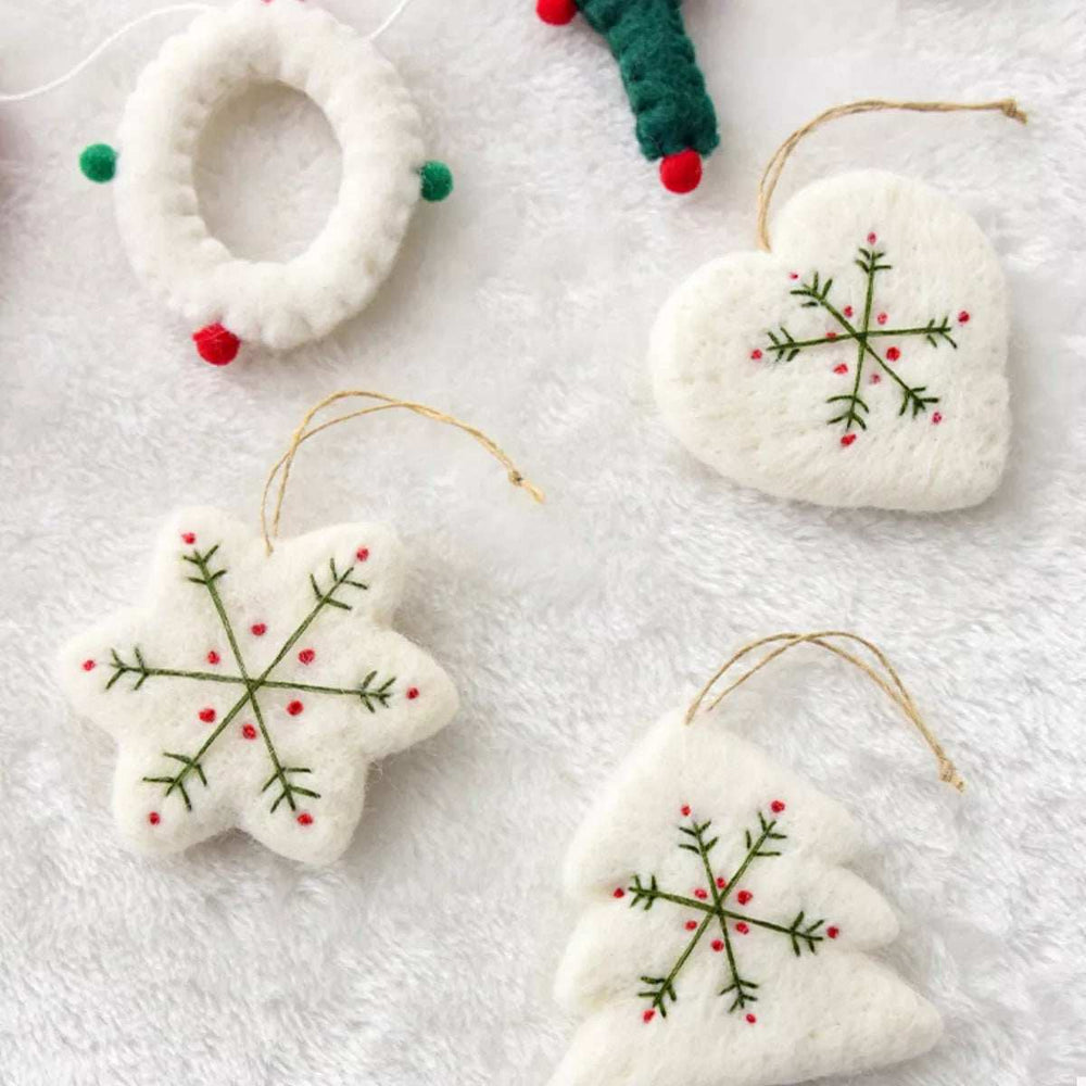 Christmas Felt Snowflake Ornament - Trendsi - Flyclothing LLC