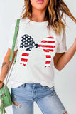 Bow Round Neck Short Sleeve T-Shirt - Trendsi - Flyclothing LLC