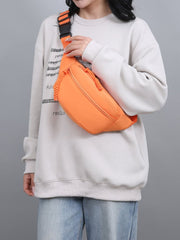 Oxford Cloth Adjustable Strap Sling Bag - Trendsi