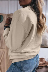 God Is Good Letter Graphic Crew Neck Sweatshirt - Trendsi - Flyclothing LLC