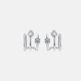 Moissanite 925 Sterling Silver Earrings - Trendsi - Flyclothing LLC