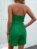Ruffled Tube Romper - Trendsi