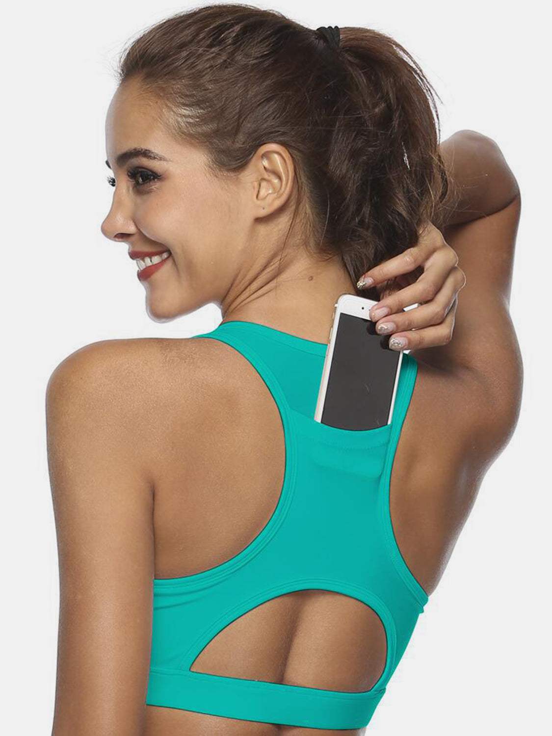 Cutout Scoop Neck Active Tank - Trendsi - Flyclothing LLC