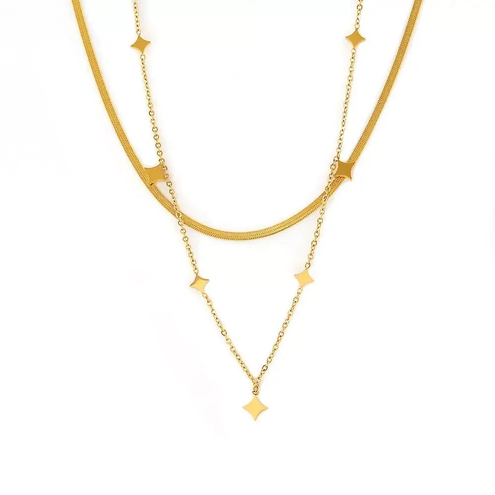 18K Gold-Plated Minimalist Necklace - Trendsi - Flyclothing LLC