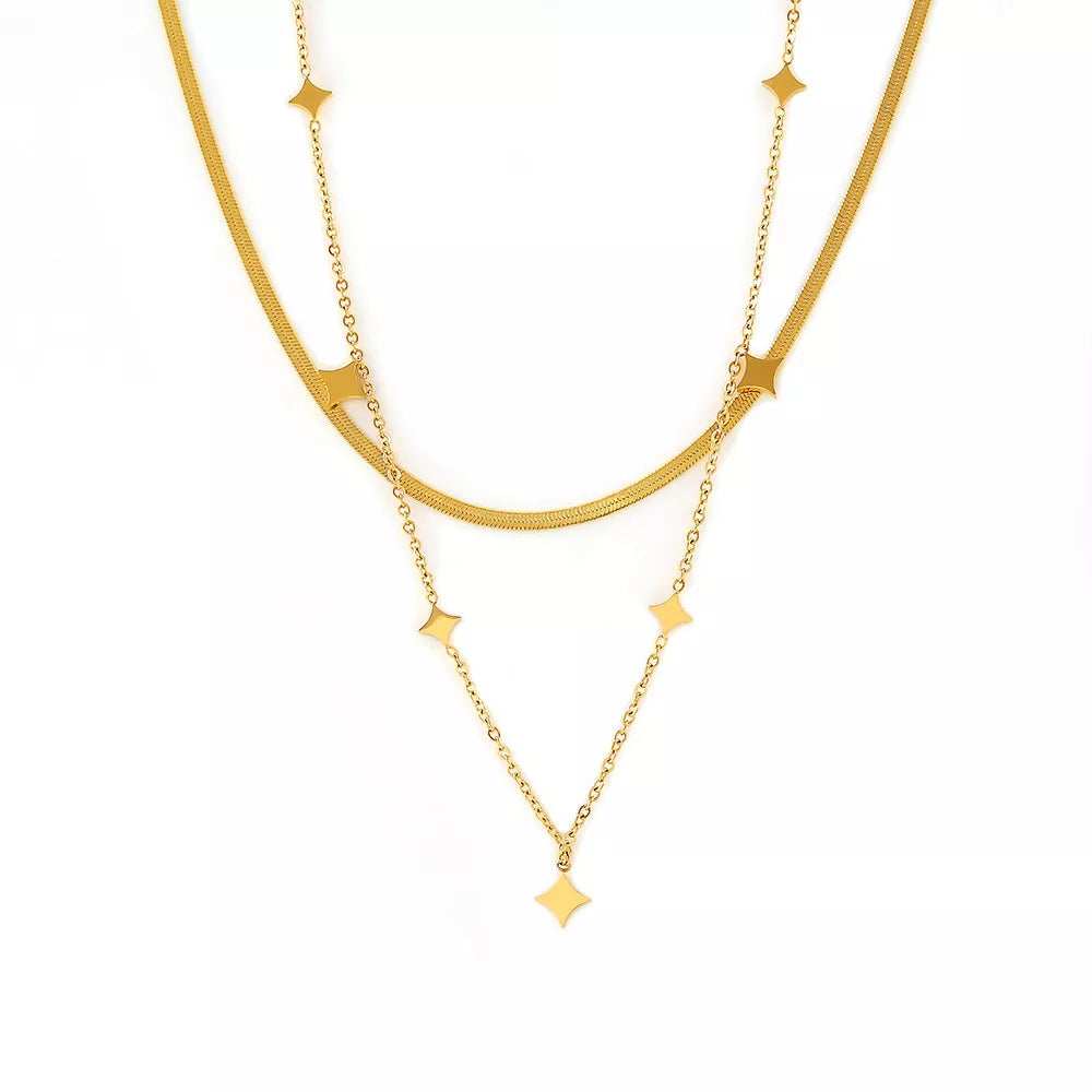 18K Gold-Plated Minimalist Necklace - Trendsi - Flyclothing LLC