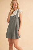 Aemi+Co Plaid Square Neck Romper - Trendsi