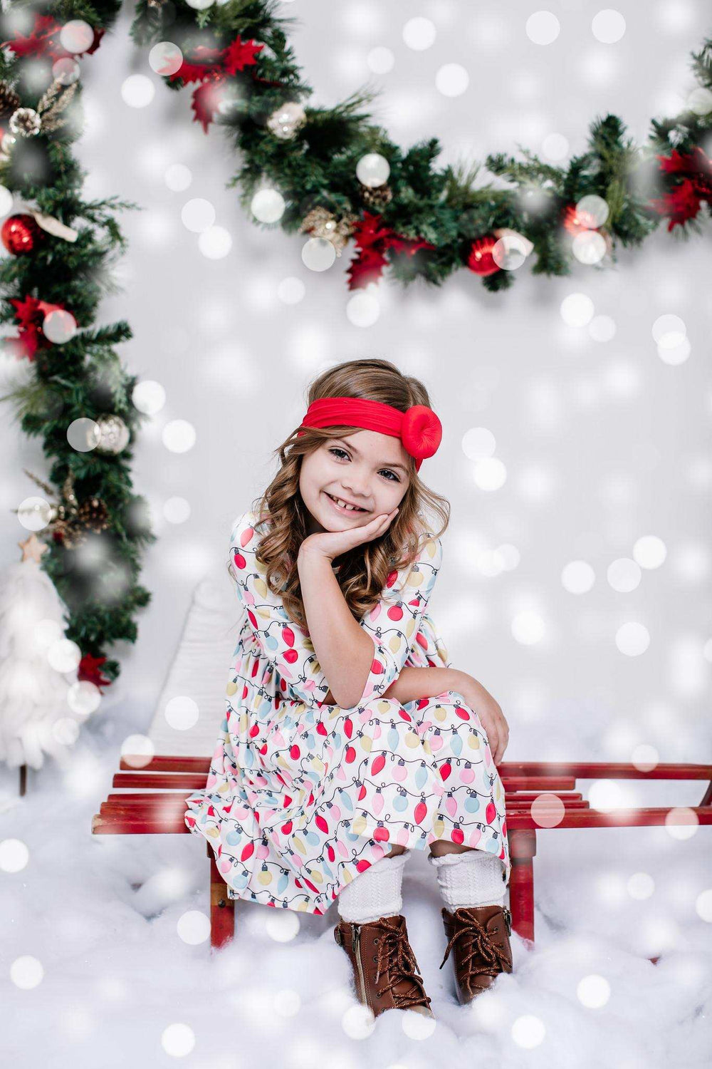 Merry & Bright 3/4 Sleeve Pocket Twirl Dress - Mila & Rose ® - Flyclothing LLC