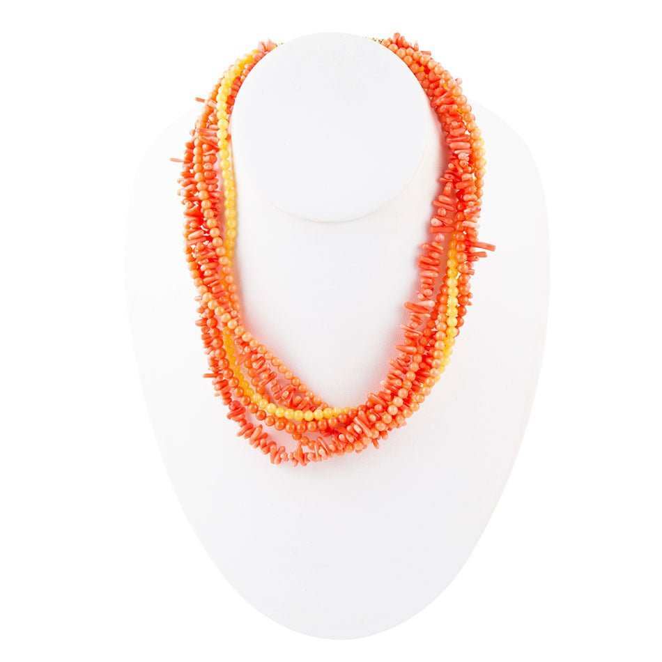 Celosia Coral Torsade Necklace - Barse Jewelry - Flyclothing LLC