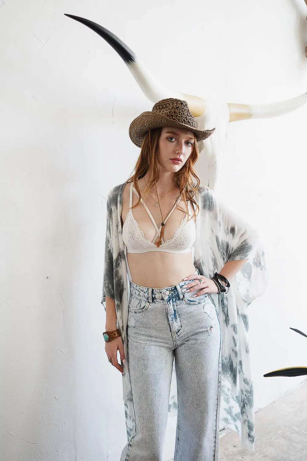 Center Cross Strap Lace Bralette - Boho Clothing and Accessories - Flyclothing LLC