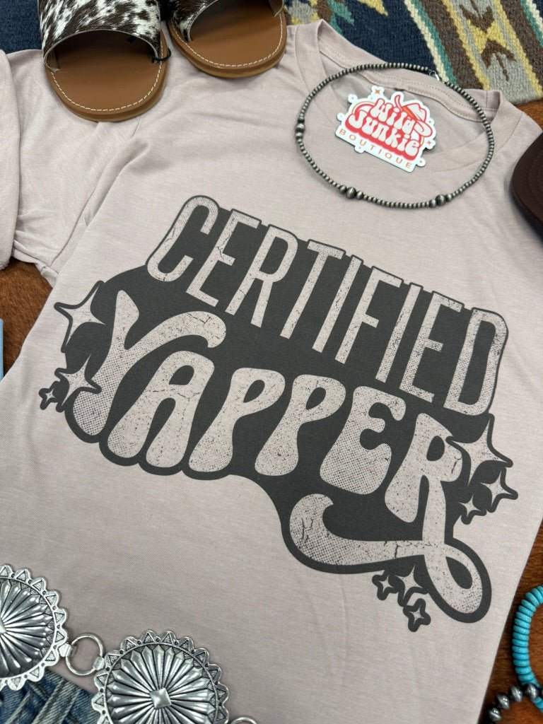 Certified Yapper Graphic Tee - Wild Junkie - Flyclothing LLC