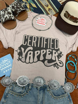 Certified Yapper Graphic Tee - Wild Junkie - Flyclothing LLC
