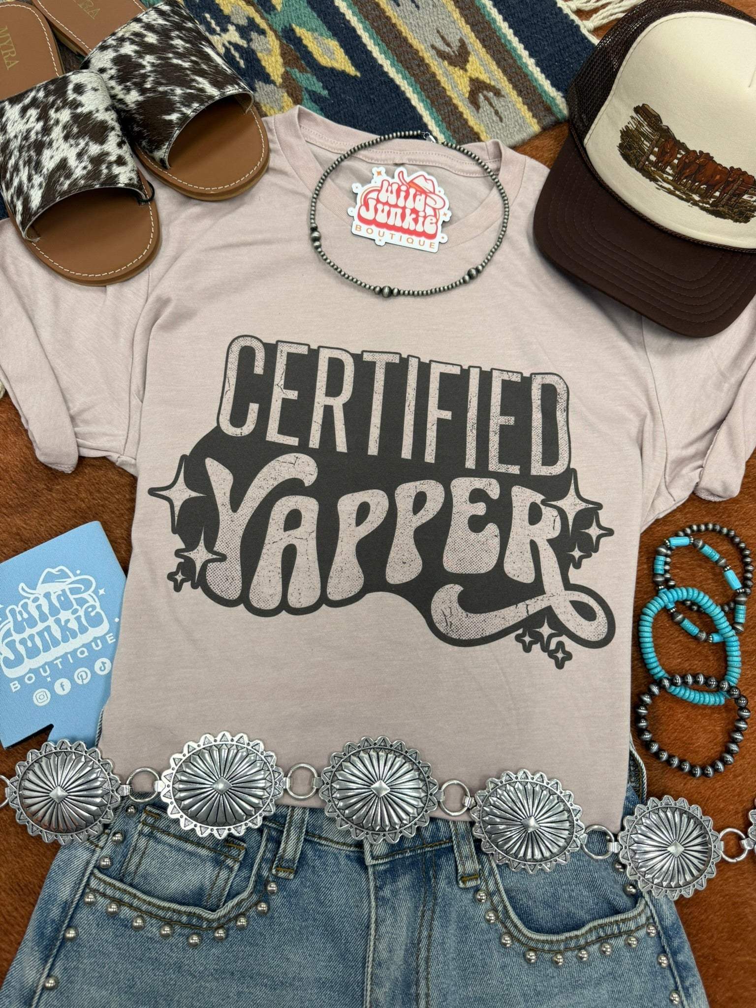 Certified Yapper Graphic Tee - Wild Junkie - Flyclothing LLC