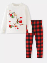 Children's Christmas Santa & Reindeer Pajama Set - Trendsi - Flyclothing LLC