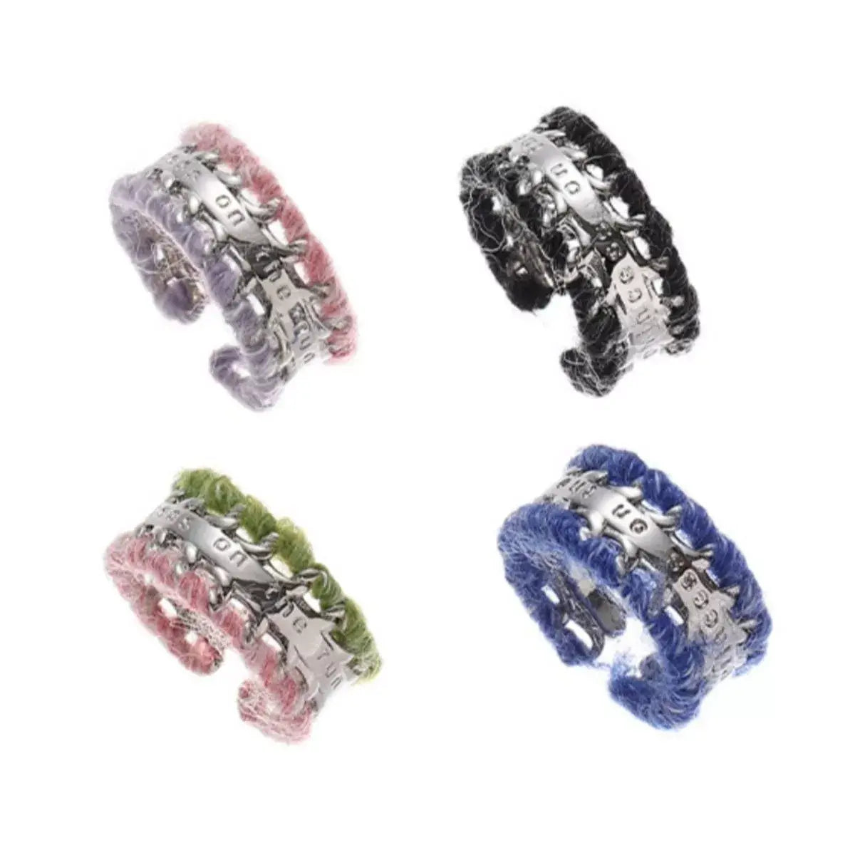 Brass Yarn-Wrapped Open Ring - Trendsi - Flyclothing LLC
