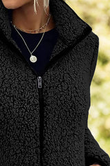 Pocketed Zip Up Turtleneck Jacket - Trendsi - Flyclothing LLC