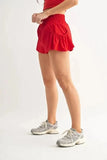 MONO B Smocked High Waist Shorts - Trendsi