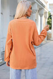 FOOTBALL Round Neck Long Sleeve Sweatshirt - Trendsi - Flyclothing LLC