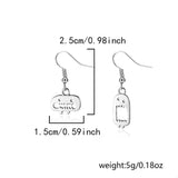 Halloween Asymmetrical Drop Earrings - Trendsi - Flyclothing LLC